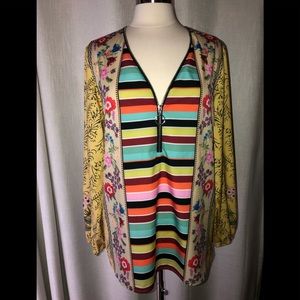 Colorful boho top